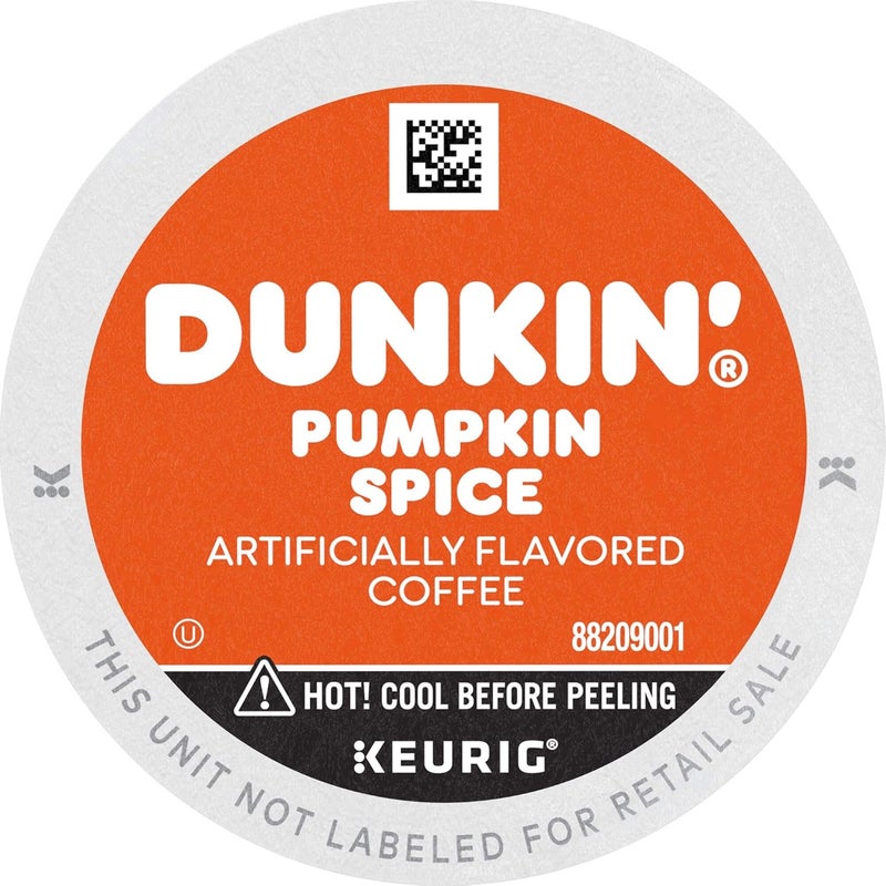Dunkin' Pumpkin Spice Flavored Coffee K-Cup Pods - Image 1